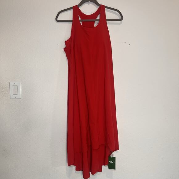Halara Dress Size S Red Breezeful Sleeveless Racerback Built In Bra Pockets NWT - Picture 2 of 15
